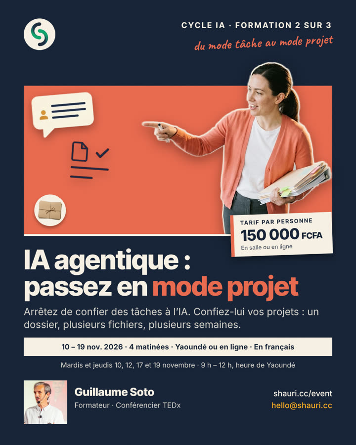 Flyer de la formation F2, IA agentique